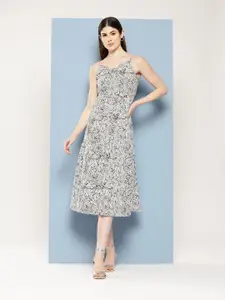 Chemistry Printed A-Line Midi Dress