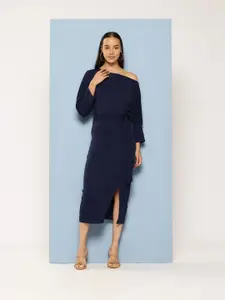 Chemistry Off-Shoulder Sheath Midi Dress