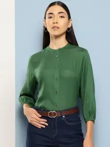 Chemistry Opaque Puff Sleeves Casual Shirt