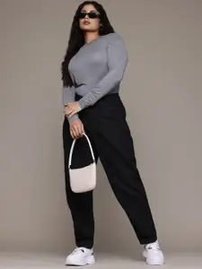 The Roadster Lifestyle Co. Women Slouchy-Fit High Rise Jeans