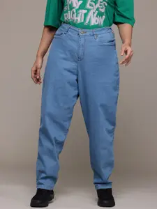 The Roadster Lifestyle Co. Plus Size Women High-Rise Slouchy Fit Stretchable Jeans