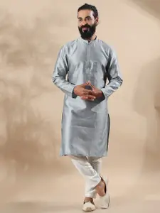 FILORI STUDIO Self Design Art Silk Festive Kurta