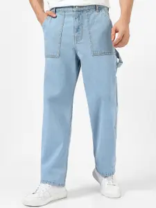 Urbano Fashion Men Loose Baggy Fit Carpenter Cargo Jeans