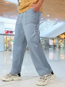 Urbano Fashion Men Loose Baggy Fit Carpenter Cargo Jeans