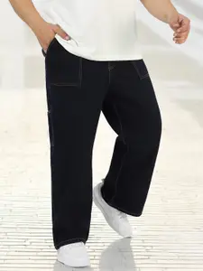Urbano Plus Men Loose Baggy Fit Carpenter Cargo Jeans