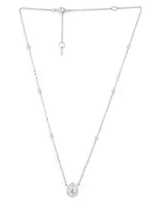 MINUTIAE Brass Silver-Plated Necklace