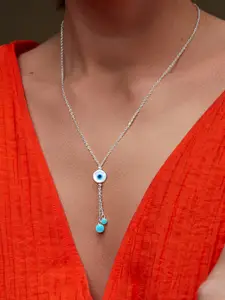 MINUTIAE Brass Silver-Plated Necklace