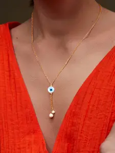 MINUTIAE Brass Gold-Plated Necklace