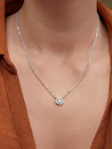 MINUTIAE Brass Silver-Plated Necklace