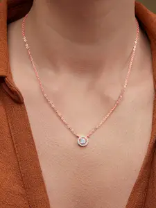 MINUTIAE Brass Rose Gold-Plated Necklace