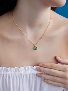 MINUTIAE Brass Gold-Plated Necklace