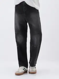 Urbano Fashion Baggy Fit Cut and Sew Panelled Jeans