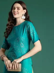 Sangria Foil Print Kurta