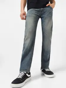 Urbano Fashion Men Low Distress Heavy Fade Stretchable Jeans