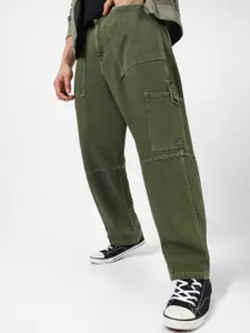 Urbano Fashion Men Baggy Fit Cargo Jeans