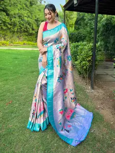 DEVATITHI Woven Design Zari Paithani Saree