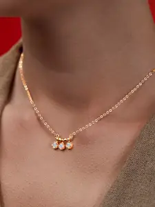 MINUTIAE Brass Gold-Plated Necklace