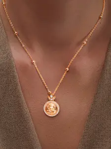 MINUTIAE Brass Gold-Plated Necklace