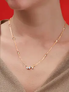 MINUTIAE Brass Gold-Plated Necklace