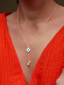 MINUTIAE Brass Rose Gold-Plated Necklace