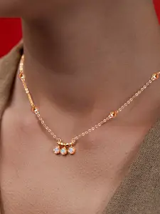 MINUTIAE Brass Gold-Plated Necklace