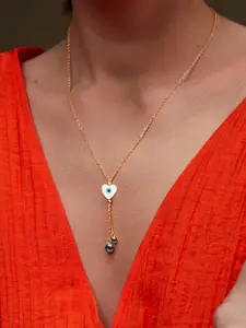 MINUTIAE Brass Gold-Plated Necklace