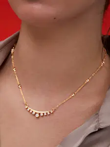 MINUTIAE Brass Gold-Plated Necklace