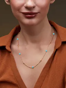 MINUTIAE Brass Gold-Plated Necklace