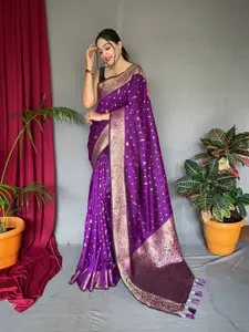 DEVATITHI Woven Design Zari Banarasi Saree