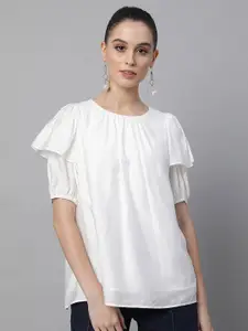 Global Republic Puff Sleeves A-Line Top