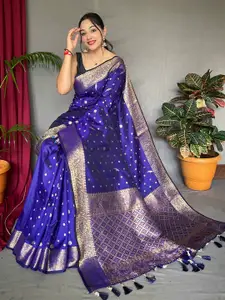 DEVATITHI Woven Design Zari Banarasi Saree