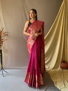 DEVATITHI Woven Design Zari Banarasi Saree