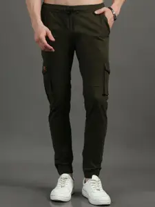 PAUL STREET Men Smart Slim Fit Travel Features Cargo Joggers