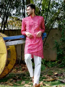 FILORI STUDIO Bandhani Printed Regular Long Kurta