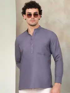 Jompers Mandarin Collar Long Sleeves Short Kurta