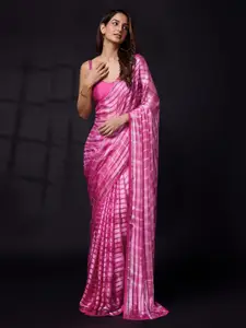 Trendmalls Embellished Sequinned Satin Heavy Work Saree