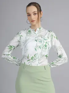 FITHUB Floral Printed Formal Shirt