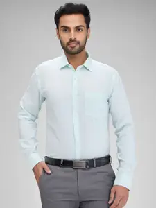 Park Avenue Spread Collar Long Sleeves Slim Fit Cotton Formal Shirt