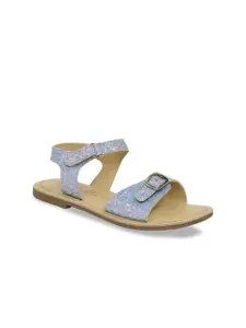 Aria Nica Girls Embellished Open Toe Flats