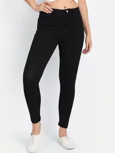 Next One Women Smart Skinny Fit High-Rise Stretchable Cropped Jeans