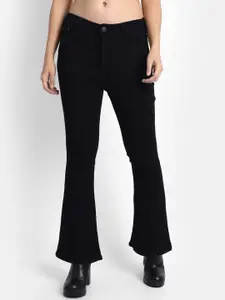 Next One Women Smart Bootcut High-Rise Clean Look Stretchable Jeans