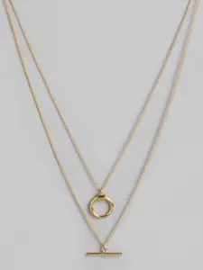 Carlton London Gold-Plated Layered Necklace
