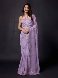 Trendmalls Embellished Beads and Stones  Heavy Work Saree