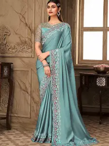 Trendmalls Embroidered Heavy Work Saree