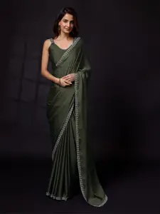 Trendmalls Embellished Beads and Stones Heavy Work Saree