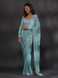 Trendmalls Embellished Beads and Stones Heavy Work Saree