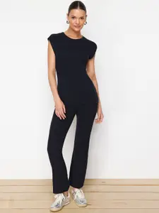 Trendyol Ribbed Top With Trousers Co-Ords