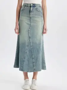 DeFacto Denim A-Line Midi Skirt