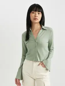 DeFacto Spread Collar Casual Shirt