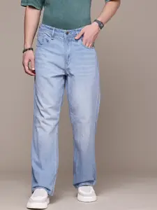 The Roadster Life Co. Men Pure Cotton Flared Fit Heavy Fade Jeans